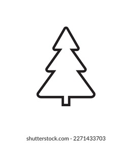 símbolo vectorial de icono de árbol de Navidad