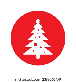 diseño de símbolo de ilustración vectorial de icono de árbol de Navidad