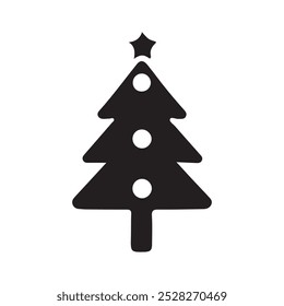 Christmas tree icon. vector illustration
