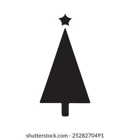 Ícone de árvore de Natal. ilustração vetorial
