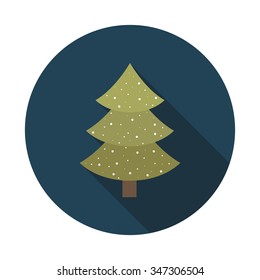 Christmas tree icon. vector illustration