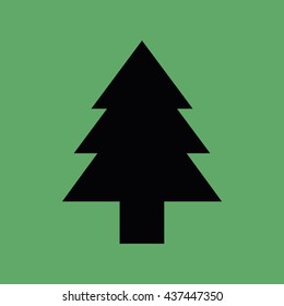 Christmas tree icon vector illustration