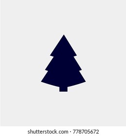 christmas tree icon, Vector illustration.