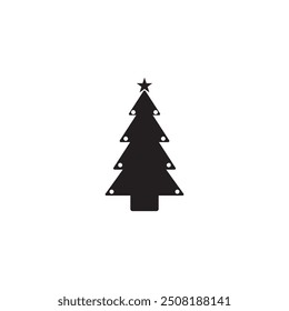 christmas tree icon vector ilustration logo design