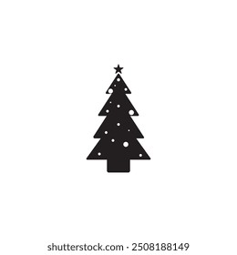 Weihnachtsbaum-Symbol, Vektorgrafik, Logo-Design