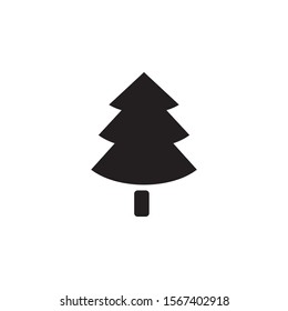 Christmas tree icon vector outline style template. Trendy style, vector eps 10 