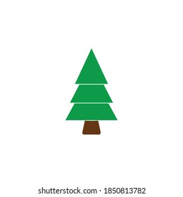 Christmas tree icon vector symbol