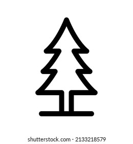 Christmas Tree Icon Vector Symbol Design Illustration