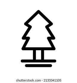 Icono de árbol de Navidad Icono de vectores Ilustración de diseño