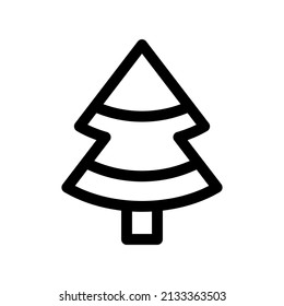 Christmas Tree Icon Vector Symbol Design Illustration
