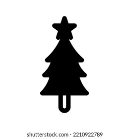 Icono de árbol de Navidad Icono de vectores Ilustración de diseño