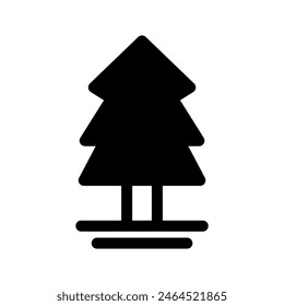 Christmas Tree Icon Vector Symbol Design Illustration