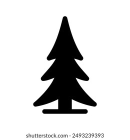 Christmas Tree Icon Vector Symbol Design Illustration