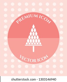 Christmas Tree Icon for Web. Application, Software & Graphic Design.