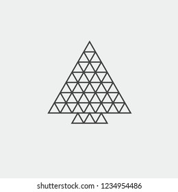 Christmas Tree icon, Xmas tree symbol, New icon symbol