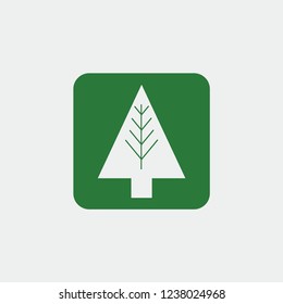 Christmas Tree icon, Xmas tree symbol, New icon symbol