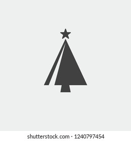 Christmas Tree icon, Xmas tree symbol, New icon symbol