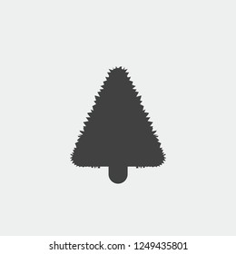 Christmas Tree icon, Xmas tree symbol, New icon symbol