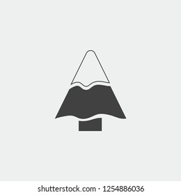 Christmas Tree icon, Xmas tree symbol, New icon symbol