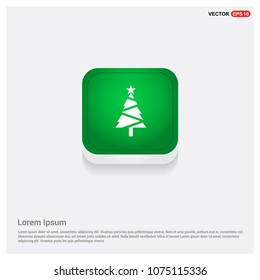 Christmas Tree IconGreen Web Button
