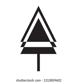 Christmas tree icons 