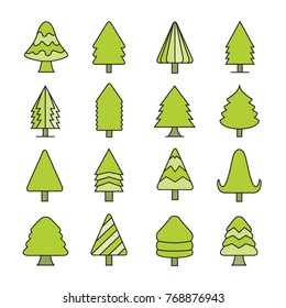 Christmas tree icons