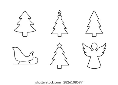 Christmas tree icons feature
