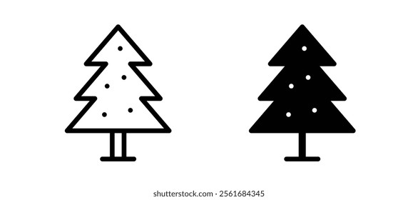 Christmas tree icons for web ui designs