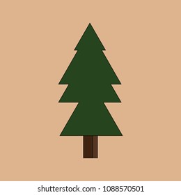 Christmas tree icon.Vector