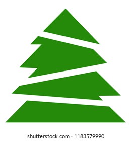 Christmas tree icon.Vector