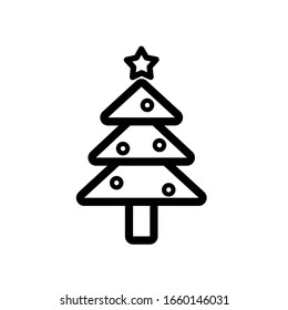 icono del árbol de Navidad vectorial. Eps. 10.