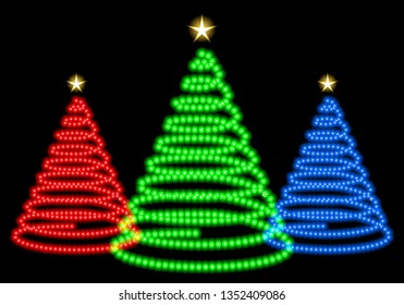 Christmas tree illumination lights