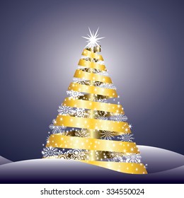 Christmas tree illustration