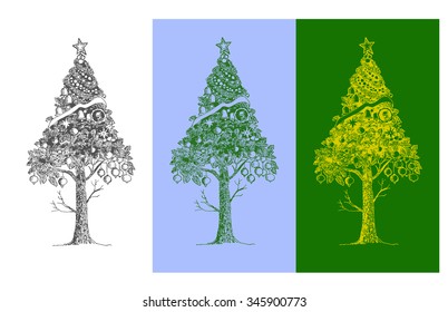 Christmas tree Illustration