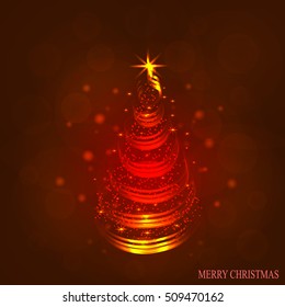 Christmas tree illustration.