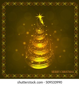 Christmas tree illustration.