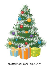 Christmas tree illustration