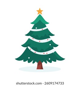 Christmas Tree Illustration Festive Holiday Design