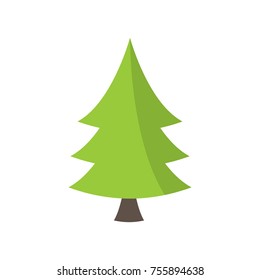 Christmas Tree Illustration. Great for greeting card, banner, web design, poster elements.