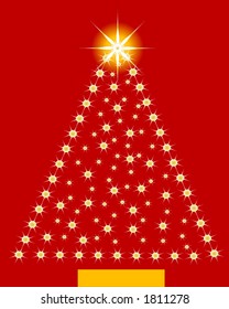 ILUSTRACIÓN DE ÁRBOL DE NAVIDAD CON LUCES