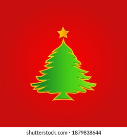 Weihnachtsbaumgrafik - Modernes Vektordesign
