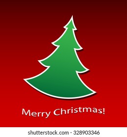 Christmas Tree. Illustration  Vector Eps10.