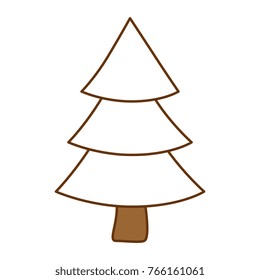 christmas tree isolated icon