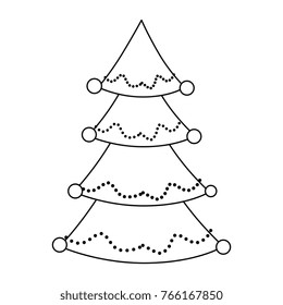 christmas tree isolated icon