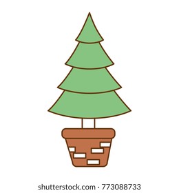 christmas tree isolated icon