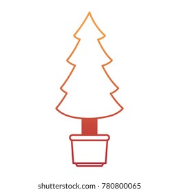 christmas tree isolated icon