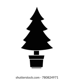 christmas tree isolated icon