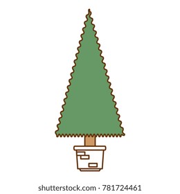 christmas tree isolated icon