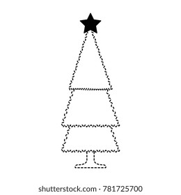 christmas tree isolated icon