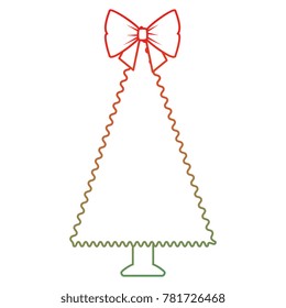 christmas tree isolated icon